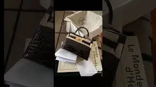 hermes mini kelly II alligator black shiny_Rennes Colorful Crocodile/luxgenetic@gmail.com