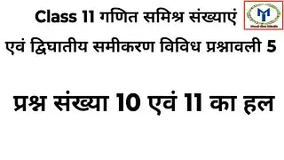 Class 11 Maths chapter 5 miscellaneous Question 10, 11 Solution in Hindi | samishra sankhya |