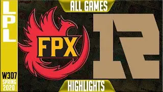 FPX vs RNG Highlights ALL GAMES | LPL Spring 2020 W3D7 | FunPlus Phoenix vs Royal Never Give Up