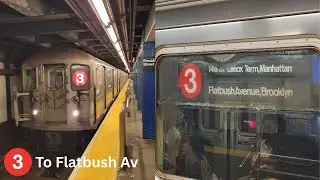 MTA R62 (3) Trains Running To/From Flatbush Avenue-Brooklyn College