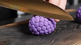 Most Satisfying Kinetic Sand Fruit Slicing - Dragon Fruit & Lemon!