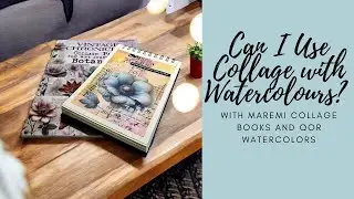 Can I Use Collage With Watercolours? #maremicollagebooks #qorwatercolors