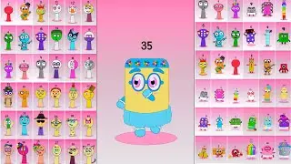 Numberblocks Sprunki Evolution Show (1 - 100): Baby &rarr; Adult &rarr; Animation | Sprunki Animation