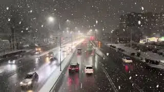 Almaty city tour.Heavy snowfall. Снегопад в Алматы. 30 декабря 2023. Kazakhstan. December 2023