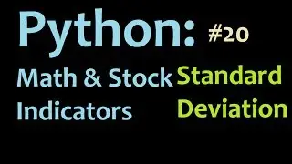 Python Standard Deviation part 1: Programming in Python, and Graphing in Matplotlib