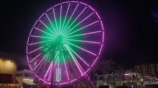 The Wharf Ferris Wheel light show