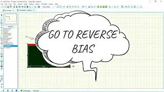 PROTEUS - simple forward and reverse bias diode