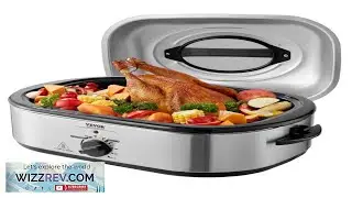 VEVOR Electric Roaster Oven 22 QT Turkey Roaster Oven with Self Basting Lid
