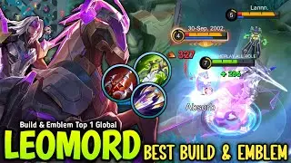 Leomord New One Shot Build and Best Emblem 100% Monster - Build Top 1 Global Leomord
