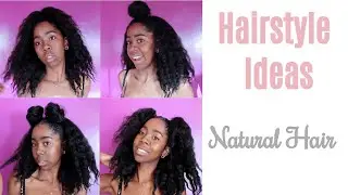 Quick and Easy Natural Hairstyles for Long hair|5 minute ideas