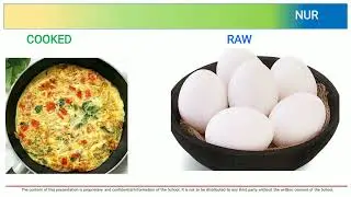 Introduction to raw and cooked food.