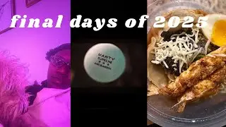 final days of 2025 (aka hell) - cleaning, marty supreme, shopping, etc