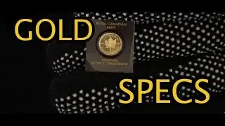 Gold Specs- 1 gm Canadian Gold Maple