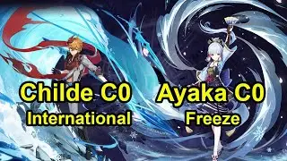 International Childe C0 & F2P Ayaka spiral abyss 3.5 floor 12 Genshin Impact