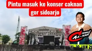 Pintu masuk gor sidoarjo konser caknan 