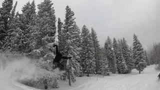 Brighton Resort 2019 Utah pow day rock hit getting bucked lol