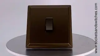 Art Deco Screwless Bronze Antique Sockets and Switches