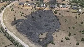 UPDATE: First responders fighting grass fire in North Texas county