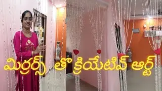 DIY Fancy Hangings | Easy | Quick | Mirror Hangings | How to make mirror door hangings | At home |