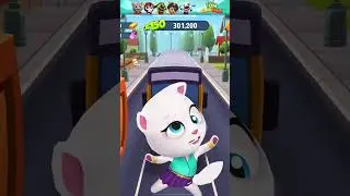 Talking Tom Gold Run Talking Angela - Neon Angela - Lucky Angela Funny Fails & Falls Moments