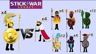 GOLDEN SPARTAN vs ALL SPARTAN UNITS &ndash; Ultimate Power Test | Stick War Legacy Battles