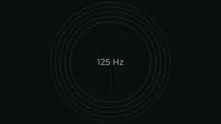 125 Hz Pure Tone - 90 Minutes | Single-frequency sine wave | PureTone Library
