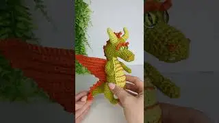 Crochet Dragon Amigurumi Pattern, Amigurumi Dragon Crochet Pattern #crochetanimals #crochetdragon