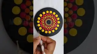 DOT MANDALA COASTER #shorts #trending #mandala #dotmandala #mandalavideo #mandalatutorial