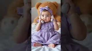 Hello cute baby calling 🤗 Nana abu ap kab ao gy, #cute #eiduladhamessage #cartoonlove #cartoon