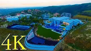 Phantom 3 Pro Sunset Drone Flight in Hidden Hills in 4K UHD