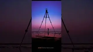 creative photography using tripod #silhouette #creative #creativephotography #beach #silhouette