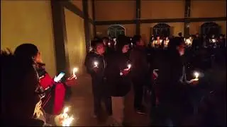 New year mid-night candle  light 
