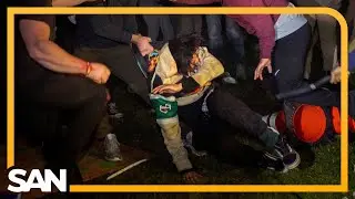 Violence on UCLA campus over war in Gaza forces cancellation of classes