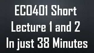 ECO401 Economics Short Lecture 1 and 2