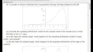 Sampling from normal vs. non-normal populations