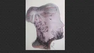 draw fantasy land in watercolour..|sketch drawing/watercolour|Art by Almas...