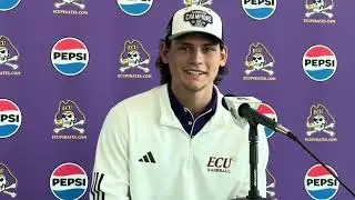 ECU Baseball Third Baseman Colby Wallace Press Conference at ECU Baseball Media Day