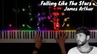 Falling Like The Stars - James Arthur (Sad Piano Cover) [With Lyrics to Sing]