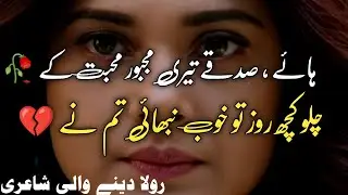 Sad Urdu and Hindi Poetry | Hy Sadqy tere majbur - Adab Waley poetry _ part #121