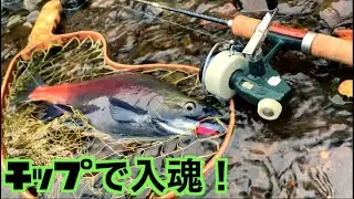 【2021年ヒメマス釣行！】【ルアーVSフライ】【雨上がりの夕方に屈斜路湖のチップを狙う！】
