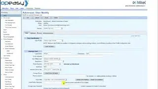 Mitel OpEasy v. 10: Changing a User's Password or Passcode