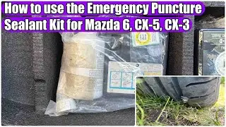 Mazda 6, CX-5, CX-3, CX-60 How to use the Emergency Puncture Sealant Kit (Tyre Inflation Repair Kit)