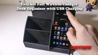 EasyAcc - Fast Wireless Charger Desk Organizer with USB Charging Review