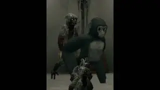 Day 1 VR Horror Edit #gorillatag #enterthebackrooms #vr #vrhorror  #horrormonsters #scarybaboon