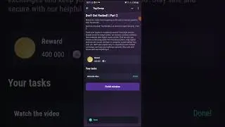 Don't Get Hacked Part 2 Tapswap Code