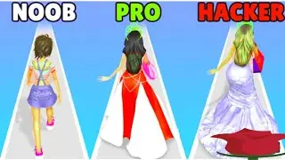 NOOB VS PRO VS HACKER VS GOD in Girls Attack