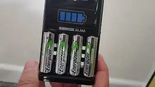 Energizer 1 Hour AA and AAA Battery Charger unbox/demo/review
