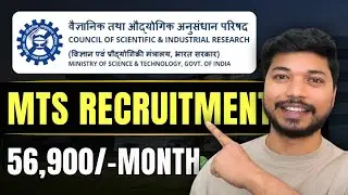 CSIR Recruitment 2026 | Multi-Tasking Staff Posts | Apply Online!