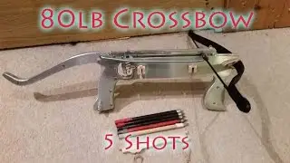 Homemade 80lb Repeating Pistol Crossbow With 5 Bolt Magazine