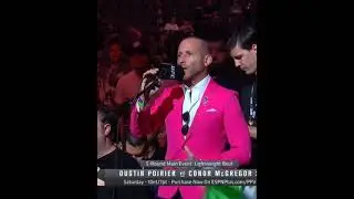 Conor McGregor vs Pink Suit reporter 😂 #Shorts